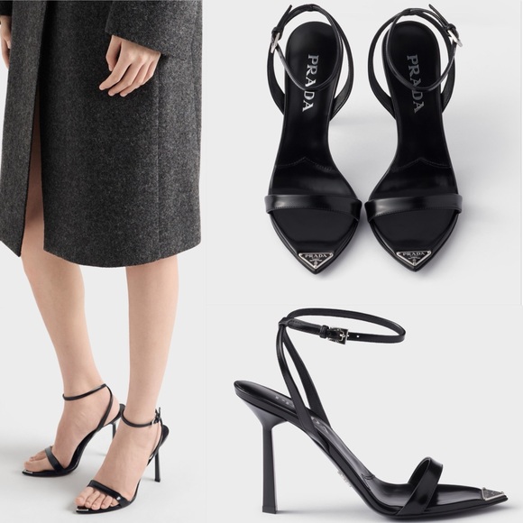 Prada Shoes - EUC Prada Brushed Leather Sandals $1,250 36.5